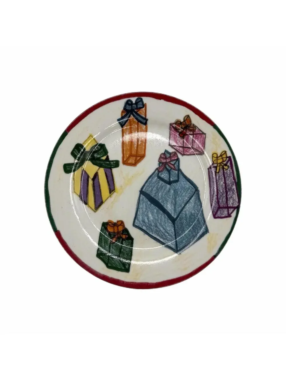 Christmas Village Kids Collection Presents Design 7.5” Salad / Dessert Plate